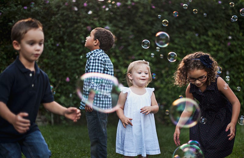 Children enjoying outdoor play