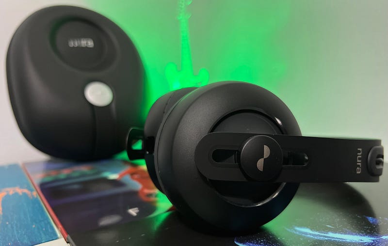 Nuraphone headphones on display