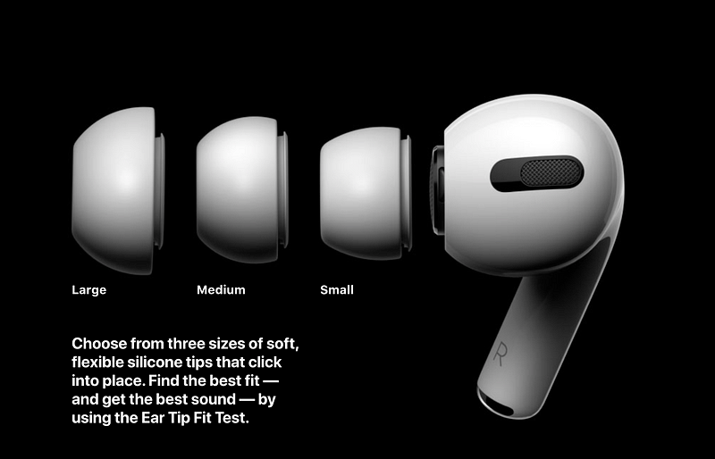 Comfortable ear tips for AirPods Pro