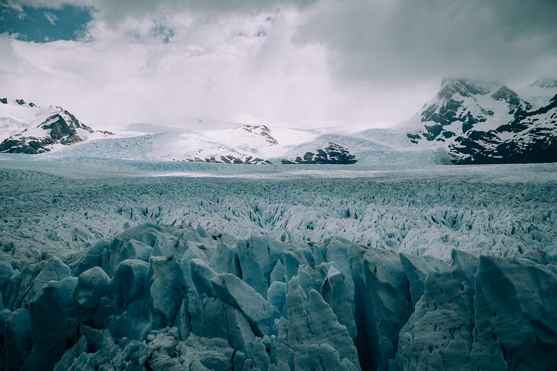 Photo of Antarctica's icy landscape