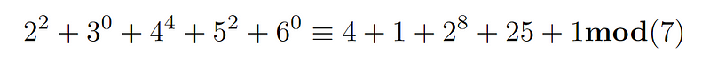 Simplifying using Fermat's theorem