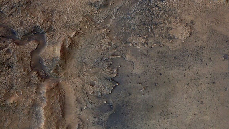 Jezero Crater Delta on Mars