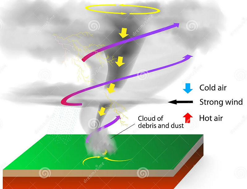 Tornado Formation in Wildfires