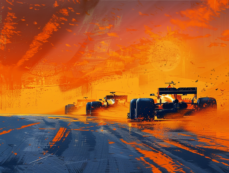 Captivating digital landscape in a racing game