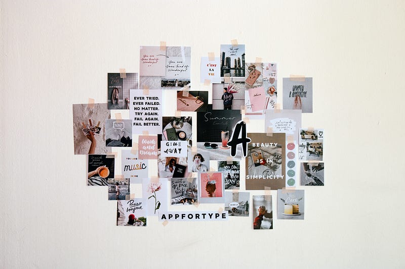 Creative vision board inspiration