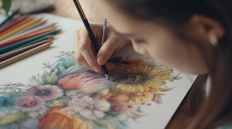 Colorful and creative coloring book designs