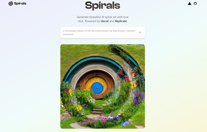 Spirals Web App Dashboard