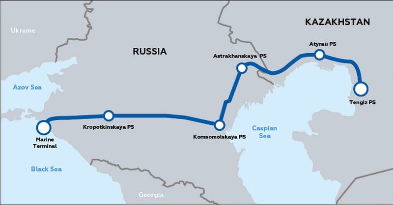 Kazakhstan Oil Exports amidst Geopolitical Changes