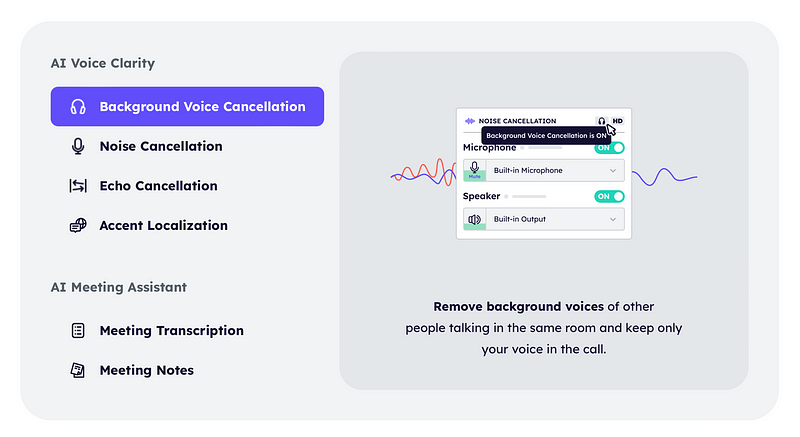 Krisp app interface