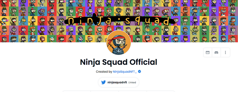 Exploring Ninja Squad on OpenSea