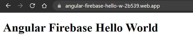 Live Application on Firebase