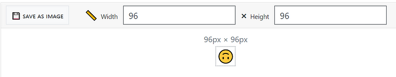 Canvas displaying rendered emoji