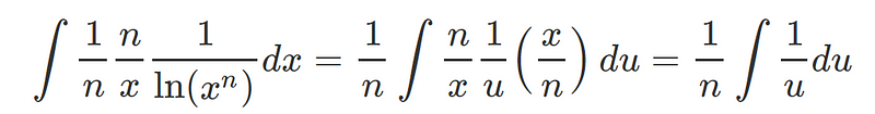 Substituted integrand