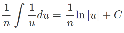 Result from standard integral results