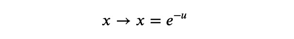 Variable transformation for integration