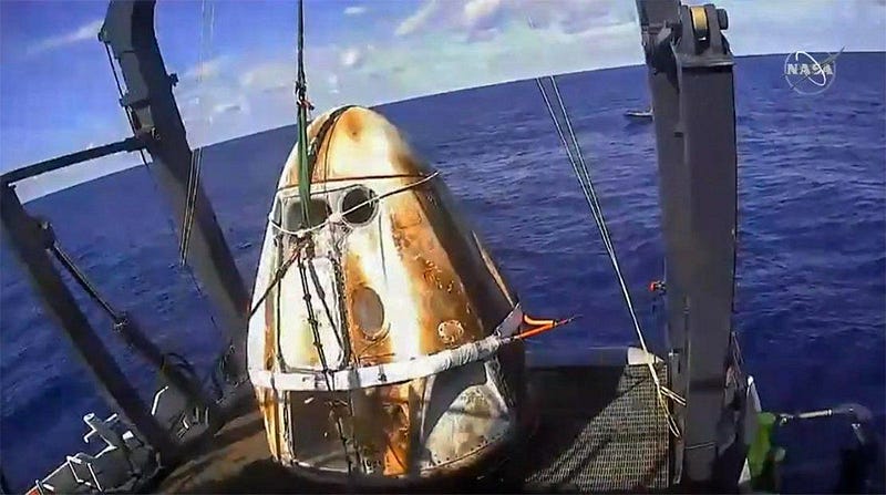 Demo 1 capsule recovered after mission