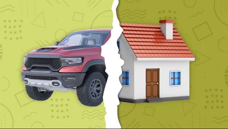 Decision-making process for purchasing a car or house