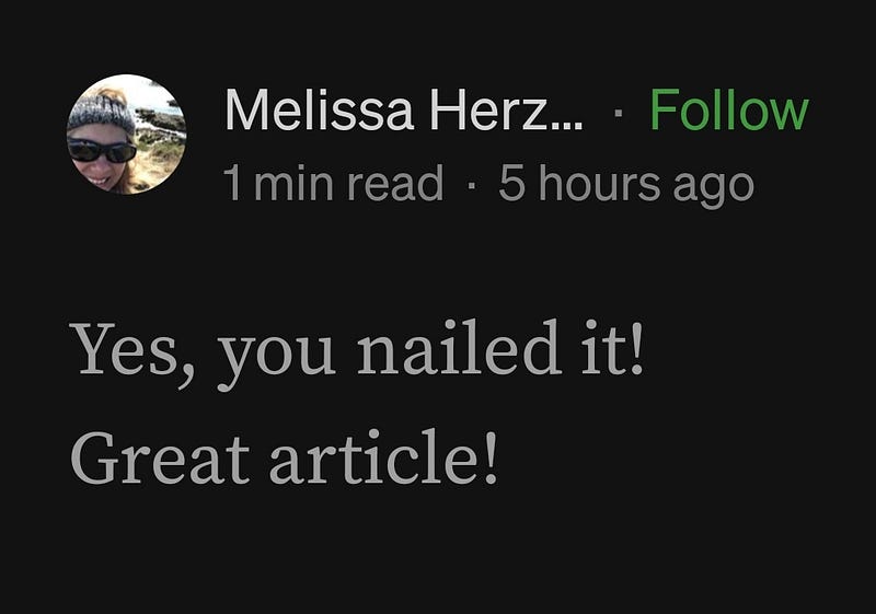 Comment from Melissa Herzog